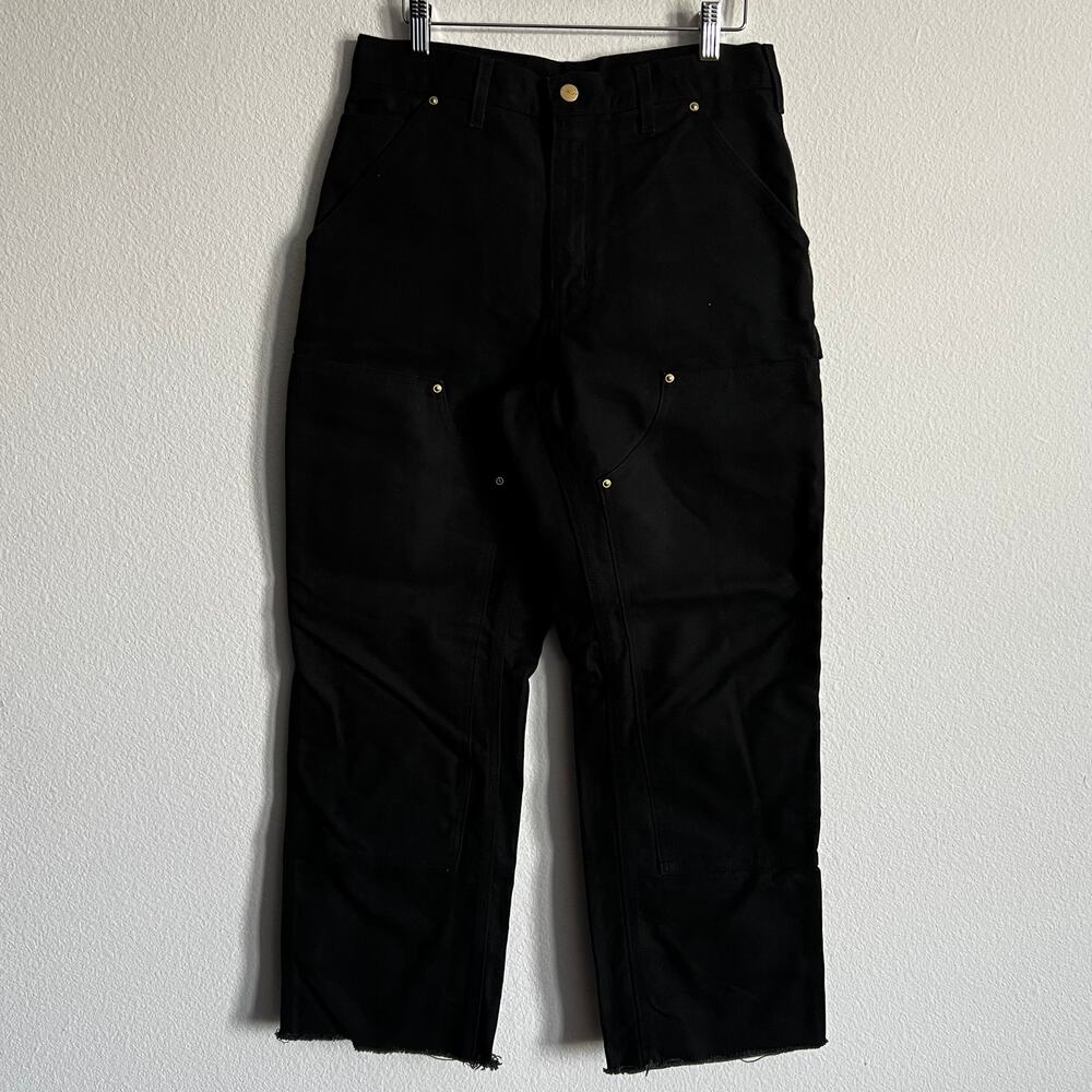 Carhartt B01 BLK black double knee work wear carpenter pants